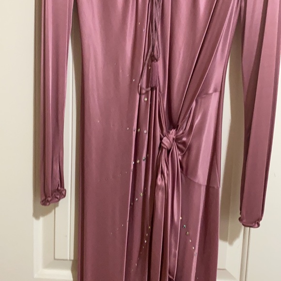 Rare!!Emanuel Ungaro Fuchsia Wrap Dress - Picture 3 of 5